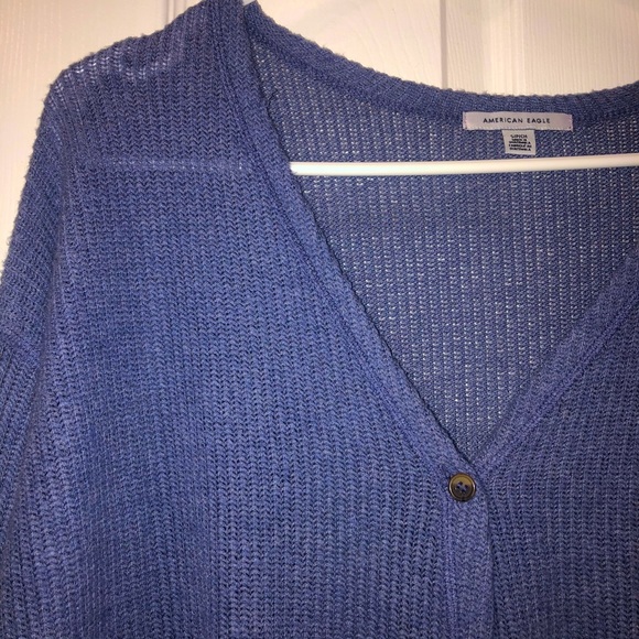 Tie front long sleeve sweater top - Picture 2 of 4